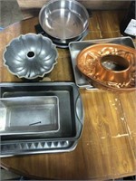 Group of pans