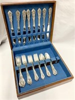 32 Pcs. Wallace Sterling "Rose Point" Flatware