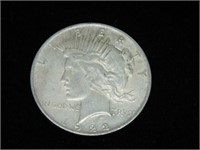 (1) 1922 PEACE SILVER DOLLAR