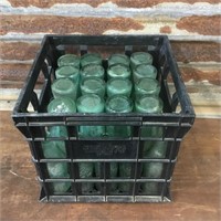 Crate (41) of Original WW2 Green Coca Cola Bottles