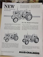 AC B tractor front-mounted planter literature