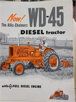 AC WD-45 Diesel tractor literature