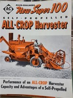 AC Super 100 All- Crop Harvester literature