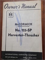 Mc Cormick 125 SP Harvester-Thresher manual