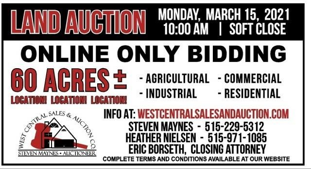 ONLINE ONLY LAND AUCTION, Greenfield IA