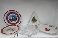 Lot of Christmas Trays