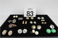 Lot of Clip-On Earrings