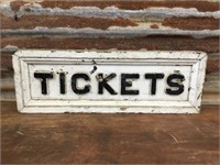 Original Railway Tickets Double Sided Wooden Sign