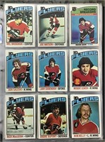 76/77 Topps Flyers cards (9)