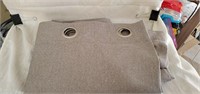 2 curtain panels with large grommets