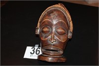 Wood Carved Chokwe Mask 12" from Zaire
