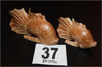 Wood Carved Fish 9"