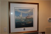 Serigraph "Courageous Captains of the Ocean Club"