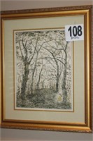 Framed Print or Colored Etching by Paul Lancaster