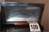 Hammered Metal Tray 16 x 9.25