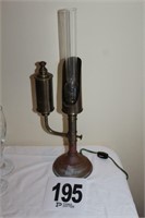 Converted Brass Lamp