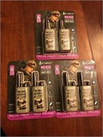 Set of 3 packages of new Cobra walkie talkies