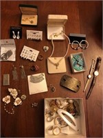 Small box with good costume jewelry