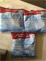 3 packages of new blue ice by Rubbermaid