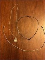 Lot of 3 sterling silver necklaces