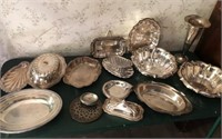 Large lot of silver plated items