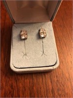 Beautiful cubic zirconia and sterling silver earrs