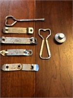 Lot of vintage bottle openers- Coke , Strohs and