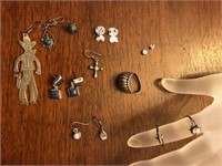 Lot of all sterling silver pieces- some good and p