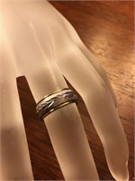 Sterling silver large ring