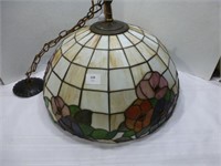 Tiffany Hanging Lamp 22"D - Small Crack on Top