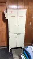 6’ tall wooden paint cabinet