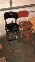 2-Vintage Cosco step stool seats