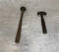 Antique nappen hammer & shoe makers hammer