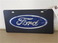 Ford License Plate Black