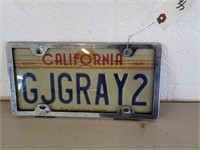 2 Pc. California License Plate Frame/Plastic Cover