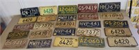25 Pc. Vintage License Plates