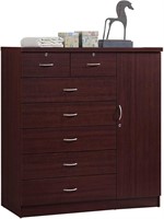 7 Drawer Jumbo Chest, Five Large Drawers,