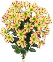 18 Stems Faux Full Blooming Wild Flowers