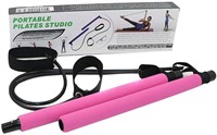 Portable Pilates Stick Fitness Bar-Pink