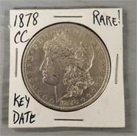 Rare 1878-CC Morgan Dollar: Key Date