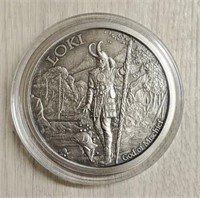 5-Ounce Silver Round: Norse God Loki