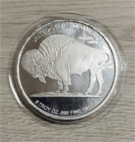 5-Ounce Silver Round: Buffalo/Indian