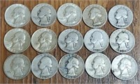 (15) U.S. Washington Quarters: 90% Silver #2