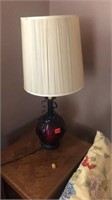 Vintage Red base lamp