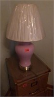 Pink base lamp