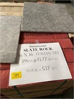 537 Sq Ft Slate Rock, Tile, 16x16 Italian, By