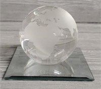 Glass Globe on Mirror