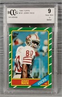1986 Topps Jerry Rice Card: BCCG 9
