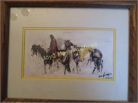 Ted DeGrazia Original Native American Watercolor