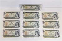 Group of x10 Collectible Canadian Bills